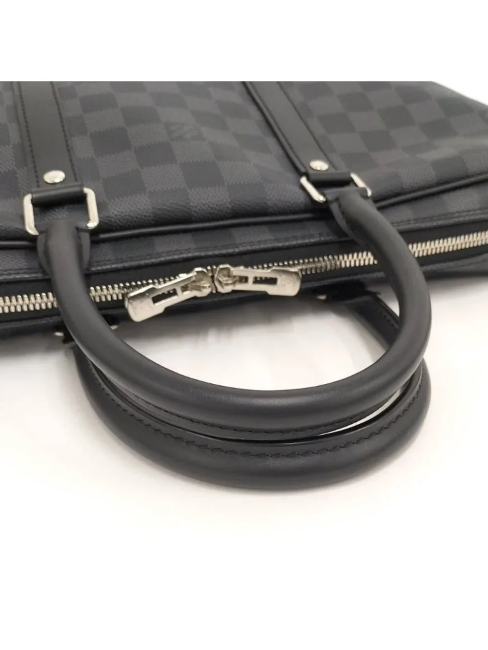 Louis Vuitton Porte Documents Voyage PM Business Bag Damier Graphite